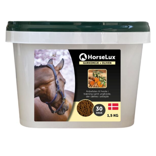 HorseLux Gurkemeje + Oliven 1,5 kg