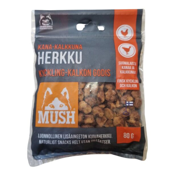 MUSH Minisnack kylling/kalkun 80 g
