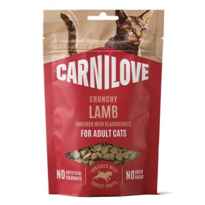 carnilove cat crunchy snack lam brombær
