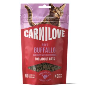 Carnilove cat soft snack bøffel blåbær 50 g