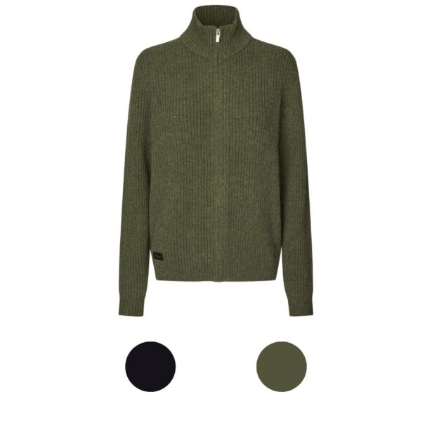 Kingsland AW26 MEN Andre striktrøje med lynlås uldtrøje