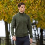 Kingsland AW26 MEN Andre striktrøje med lynlås uldtrøje