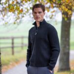 Kingsland AW26 MEN Andre striktrøje med lynlås uldtrøje