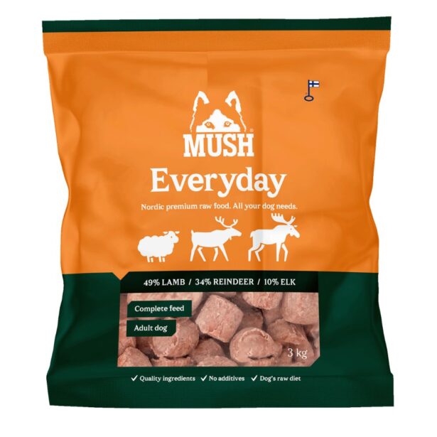 MUSH Everyday Mørkgrøn WILD 3 kg BARF