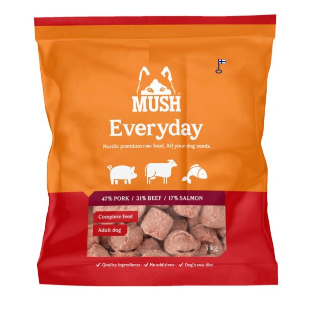 MUSH Everyday Rød 3 kg kødboller