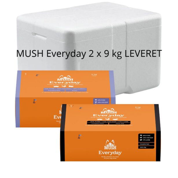 MUSH Everyday 2 x 9 kg BARF leveret