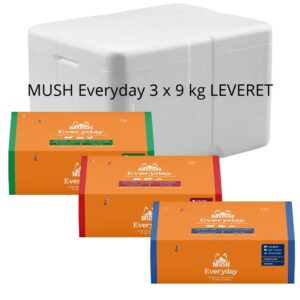 MUSH Everyday 3 x 9 kg BARF leveret